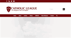 Desktop Screenshot of catholicleague.org